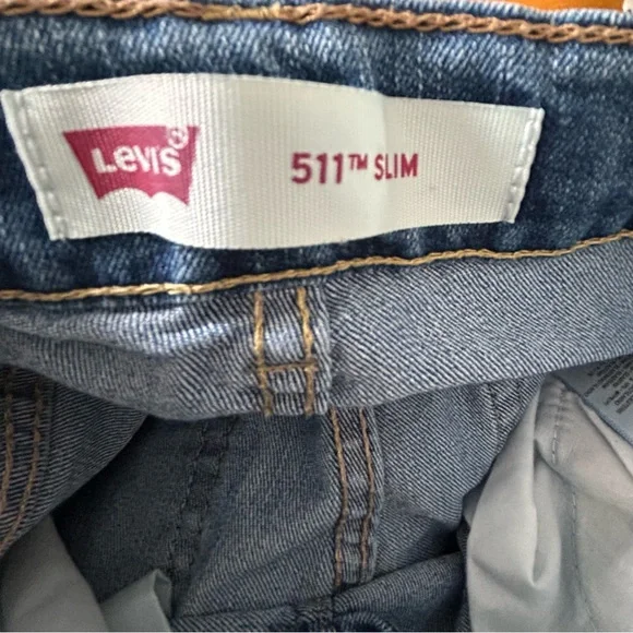 Levi’s Boys 511 Slim Jeans 8 Regular - Picture 6 of 8